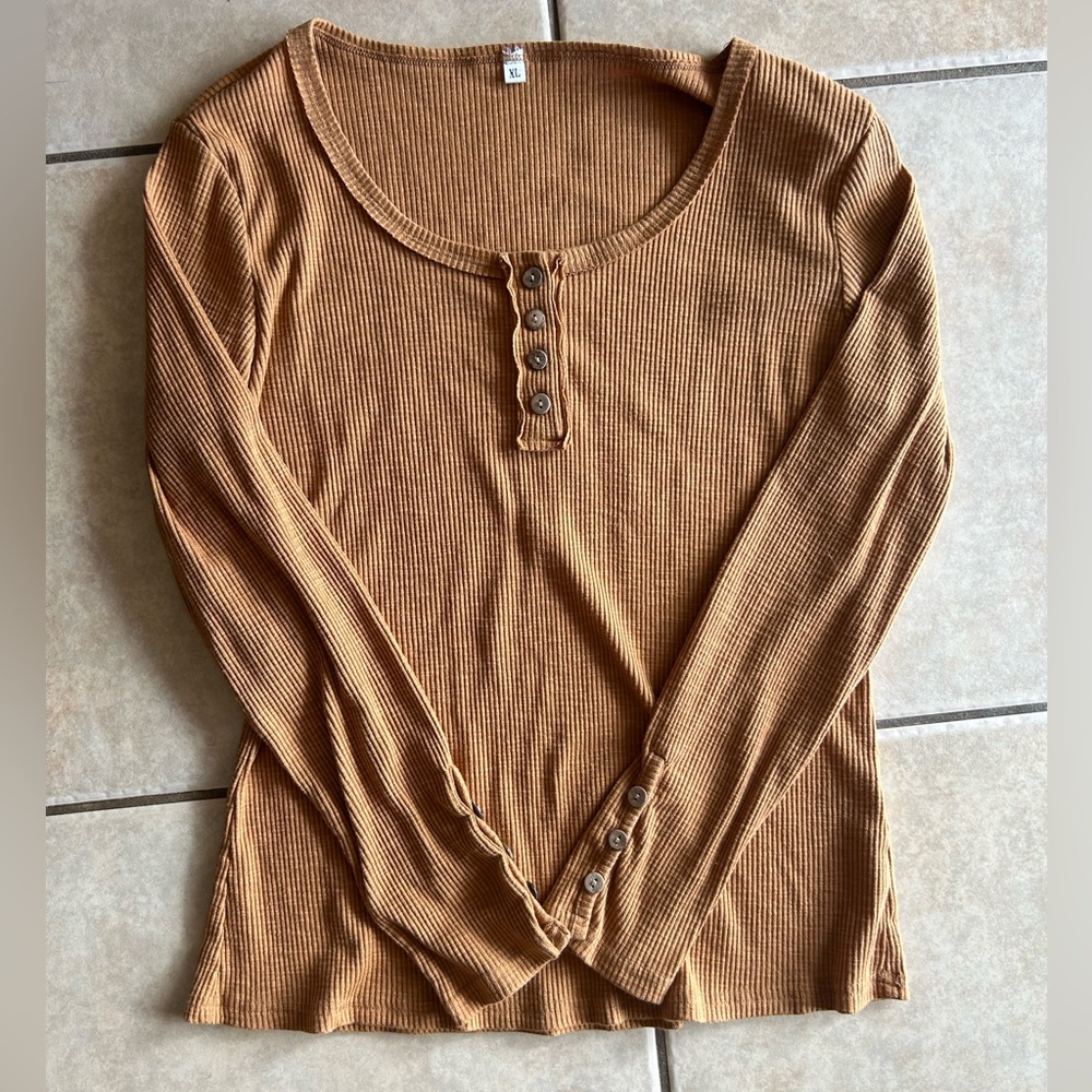 Tan long sleeve, never worn